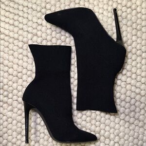 Steve Madden Black Heeled Boots